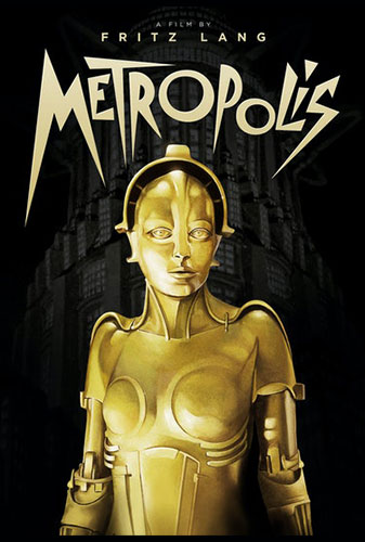Affisch för Metropolis - med slagverk och DJ