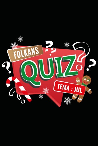 Affisch för Folkans julquiz FULLBOKAT