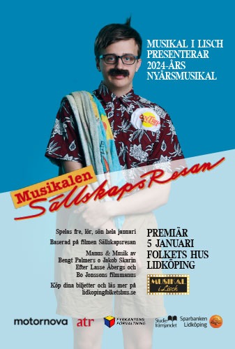 Affisch för Sällskapsresan - musikalen