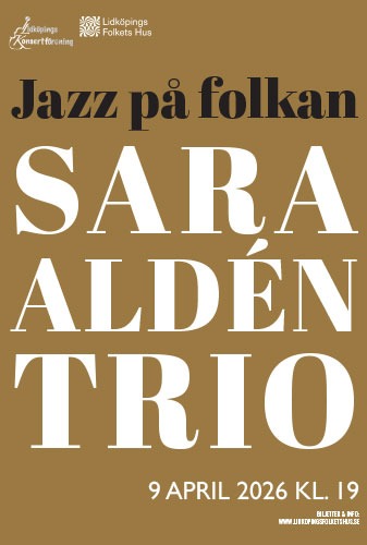 Affisch för Jazz på folkan: Sara Aldén Trio