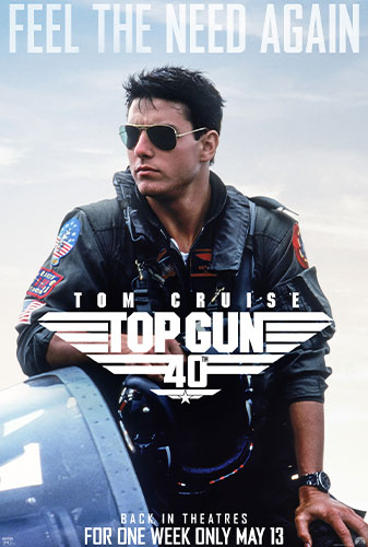 Top Gun 40 år - burgare, bärs och bio